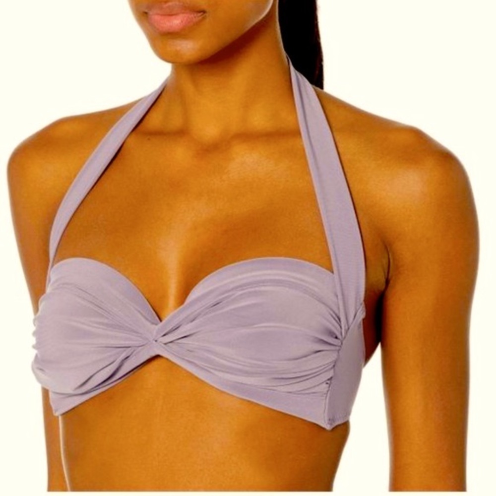 Norma Kamali Lavender Halter Top